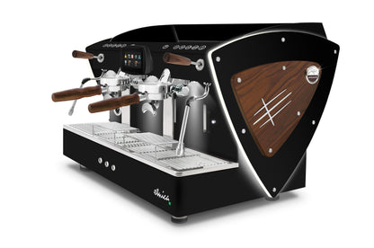 ETNICA EVOLUTION - ALL BLACK MATT WITH LED SIDE AND SMALL SIDE WOOD / ORCHESTRALE COFFEE MACHINE