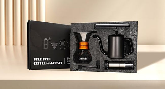 POUR OVER COFFEE KIT (BREWING) 4 IN 1